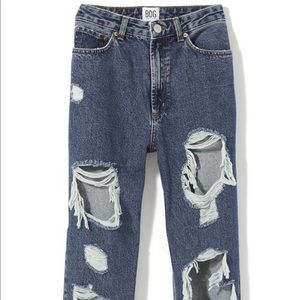 High waisted mom jeans